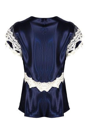 Blue satin top ALBERTA FERRETTI | A022116271290